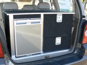 upright fridge in double stacker